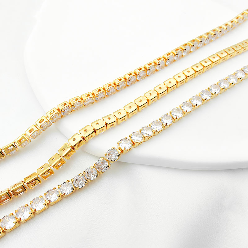 Austria Zircon Square Beads Strand