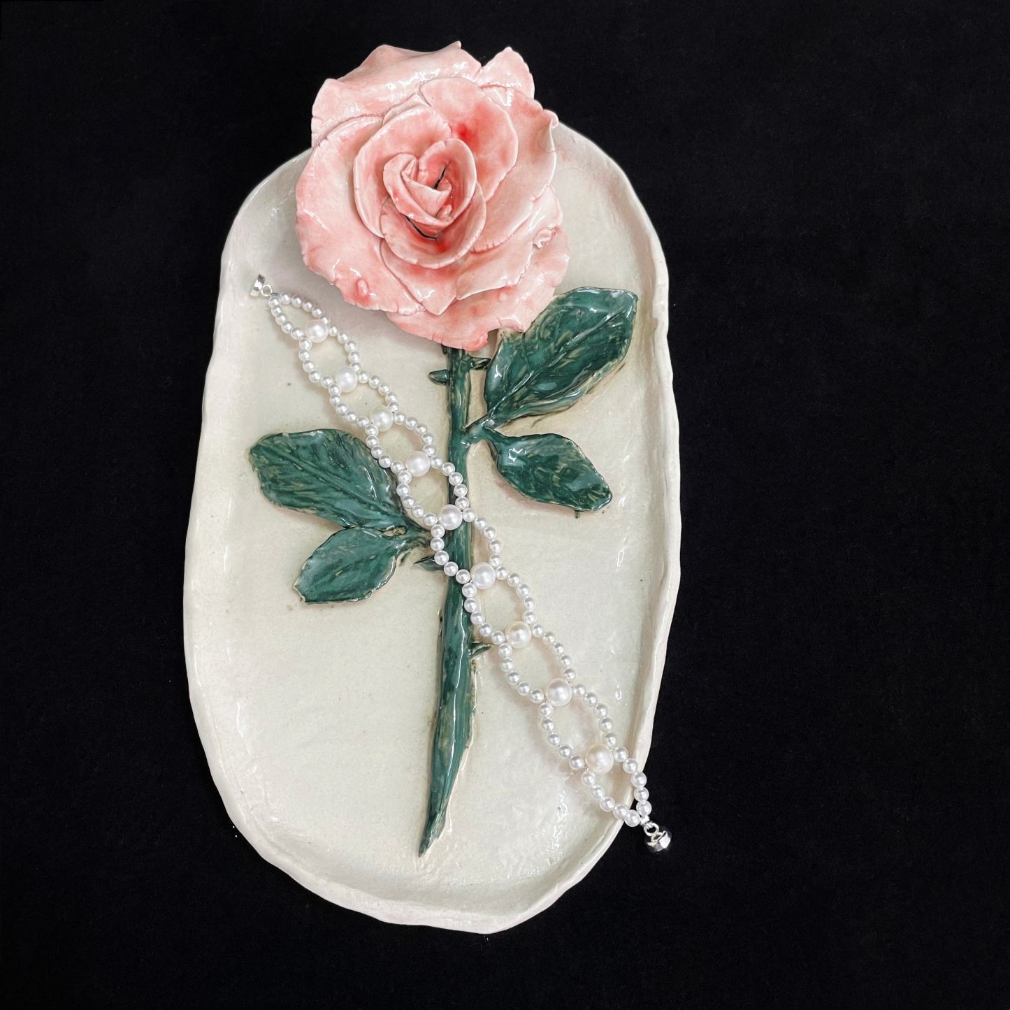 Elegant Woven Pearls Bracelet