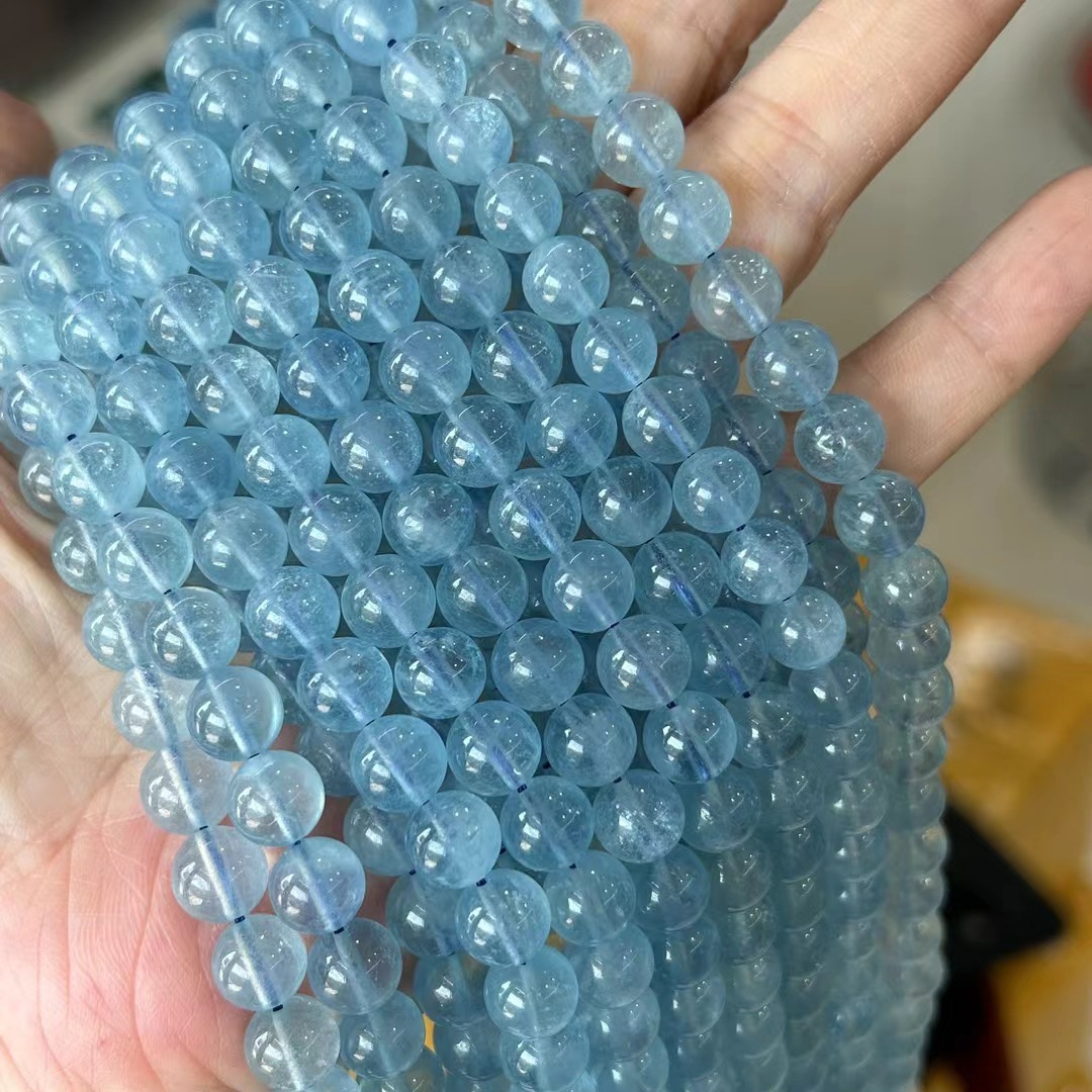 Natural Gemstone 4-12mm Round Beads Strand