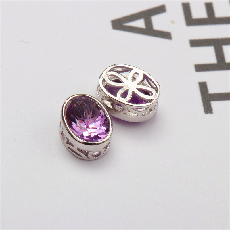  925 Silver Crustification Amethyst Accessory