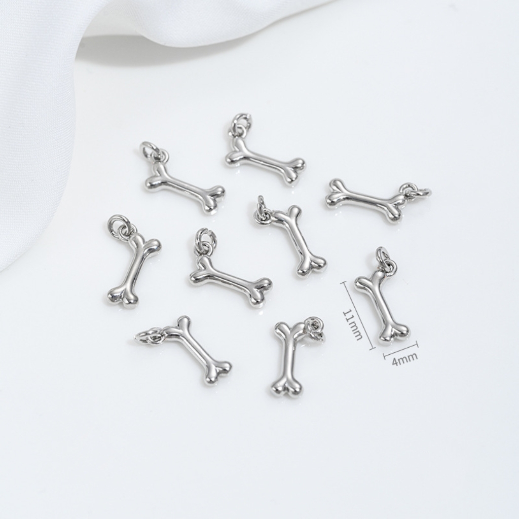 Gold Plated Cute Pet Dog Pendant Charms for Ncklace Bracelet Keychain