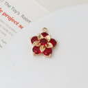 #16 red peach blossom 18*20mm
