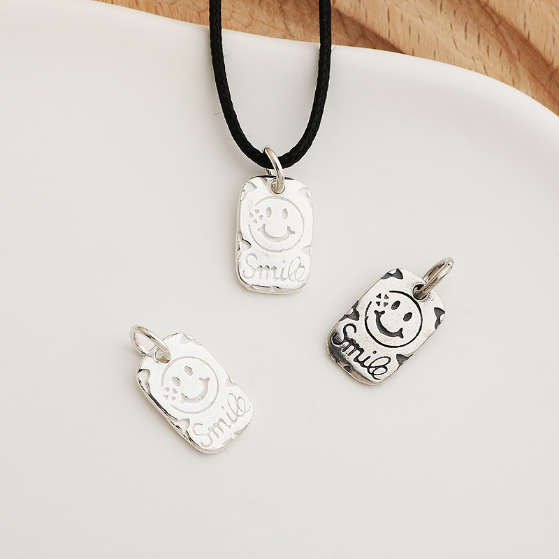 925 Sterling Silver Lettering Charms Jewelry Pendant