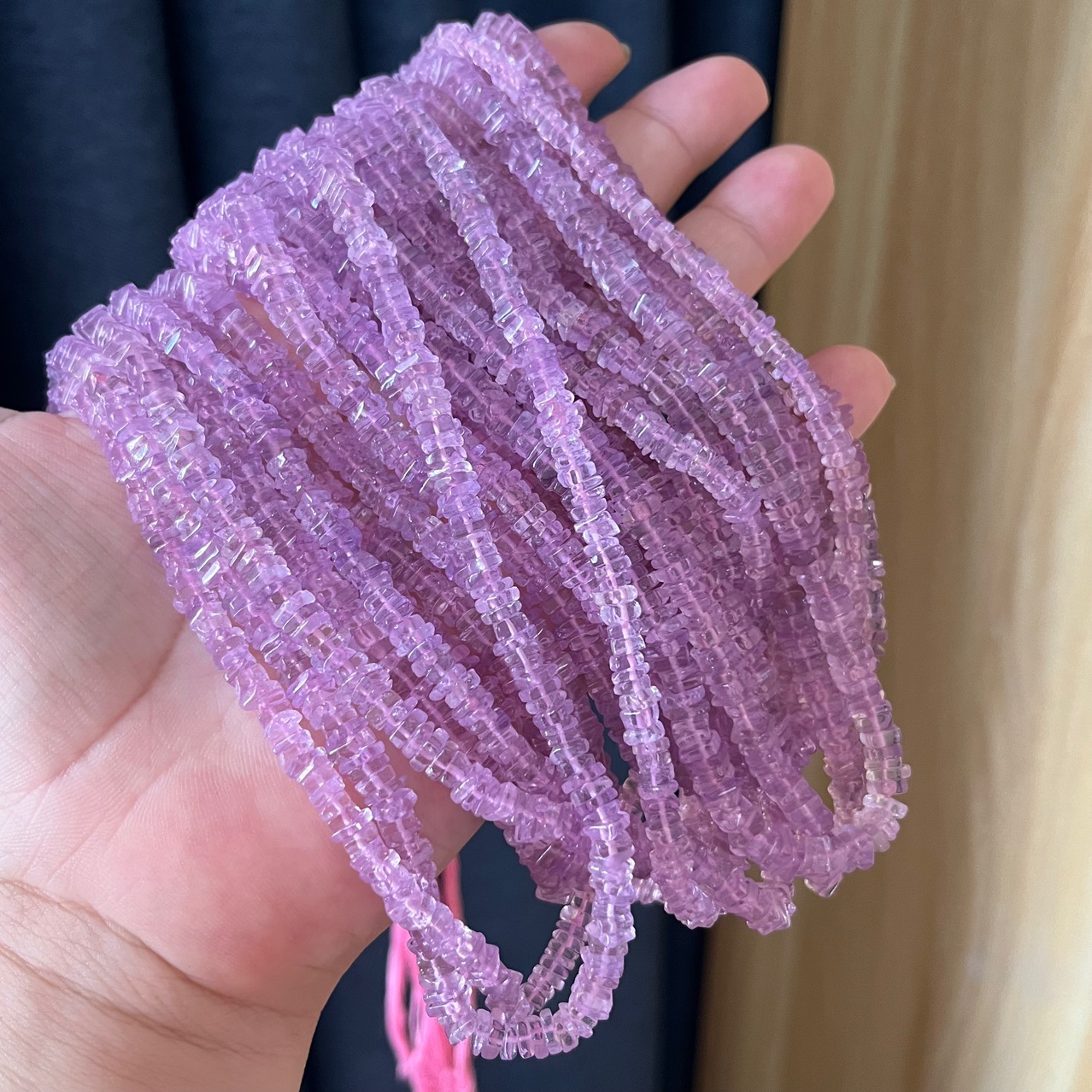 Gemstone Irregular Flat Sheet spacer beads strand 4*4*2mm-likayjewel