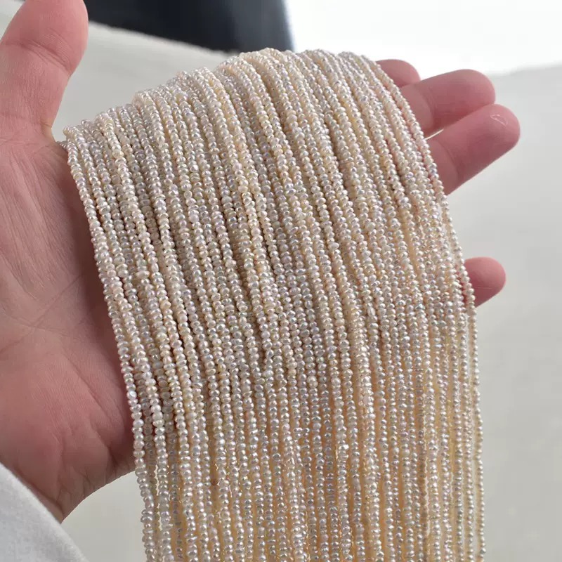 2-3mm Irregular Natural Freshwater Pearls Strand for Jewelry Making