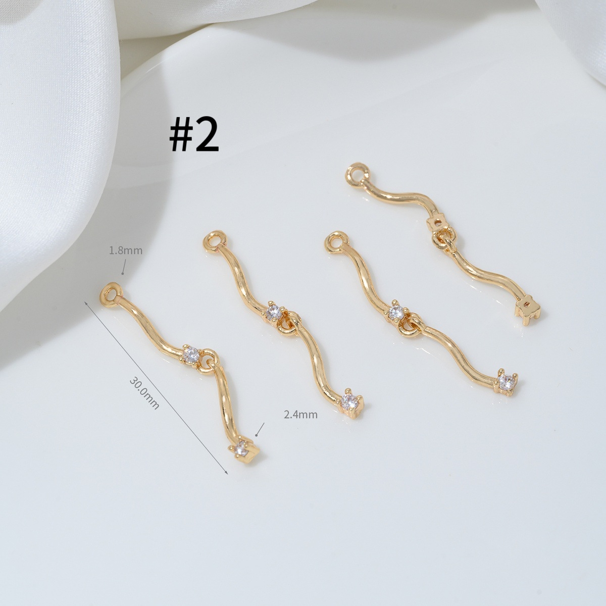 Cubic Zirconia Inlaid Gold Plated Spirit Snake Theme Pendant Jewelry C