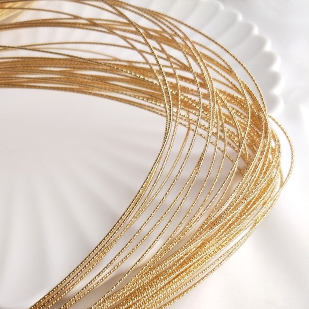 14k Gold Plated Copper Preserving Twisted Wire Half Hard 1M