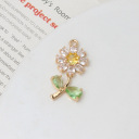 #12 yellow core white daisy 14*28mm