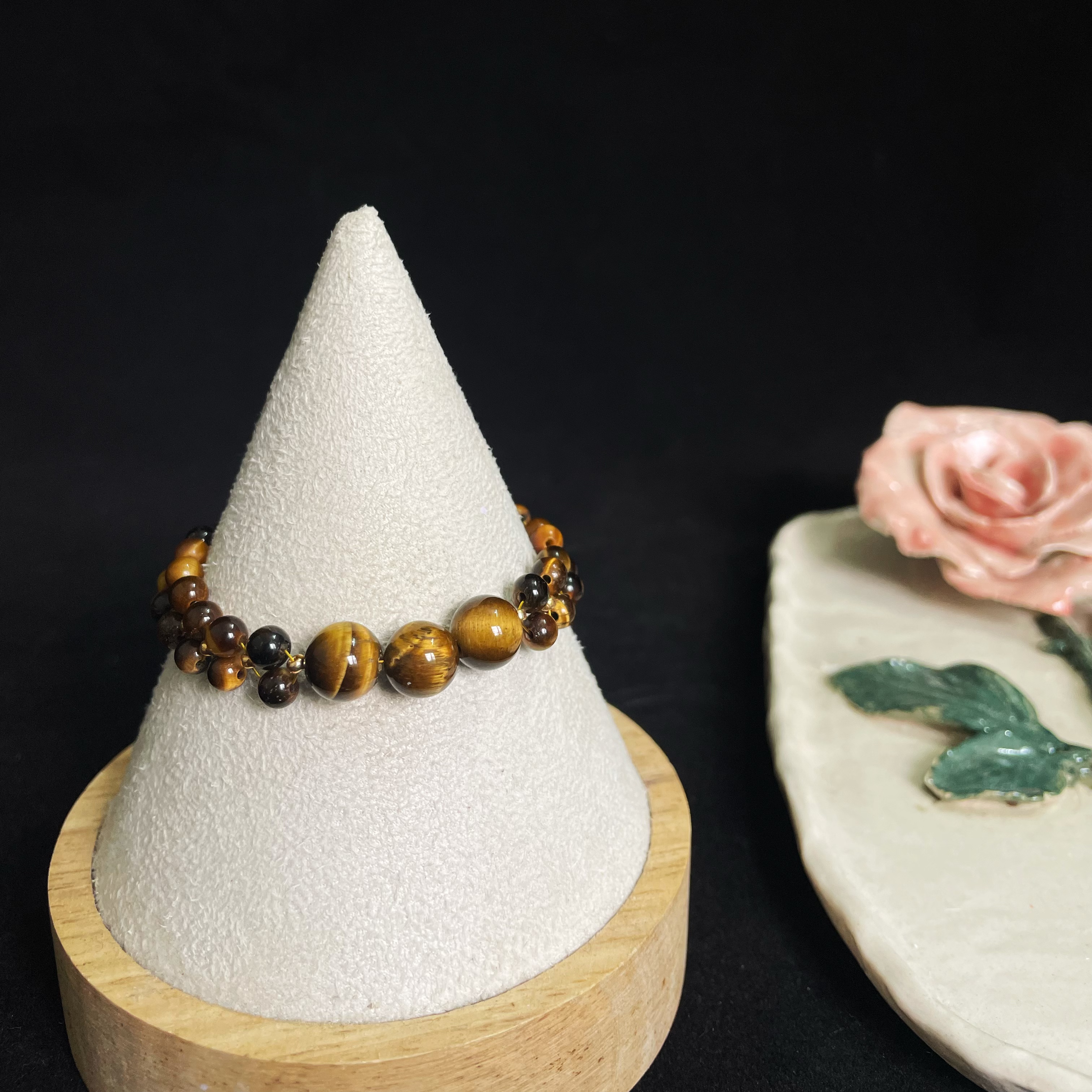 Tiger’s Eye Woven Dual-Line Bracelet