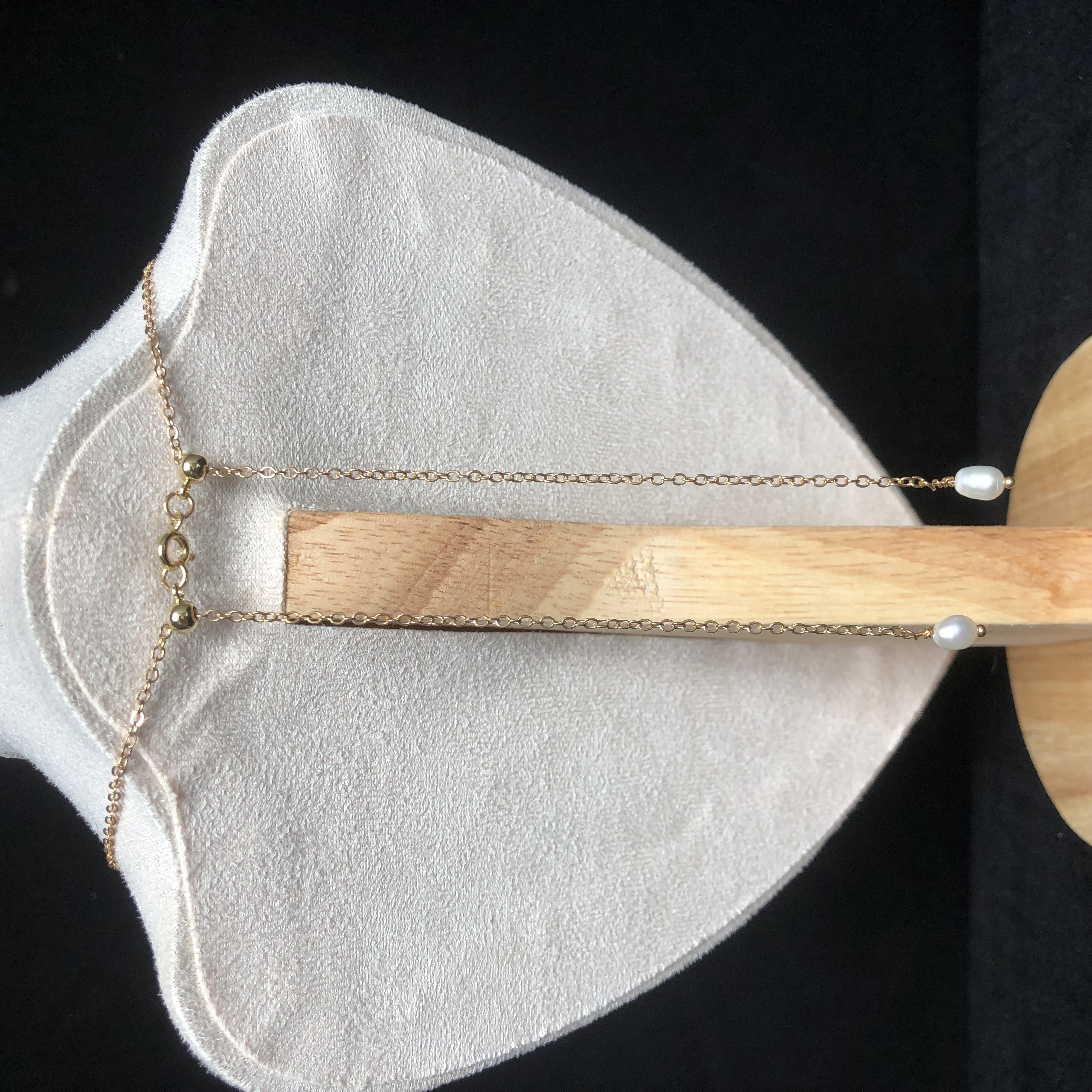 Pearl Drop Fringe Necklace