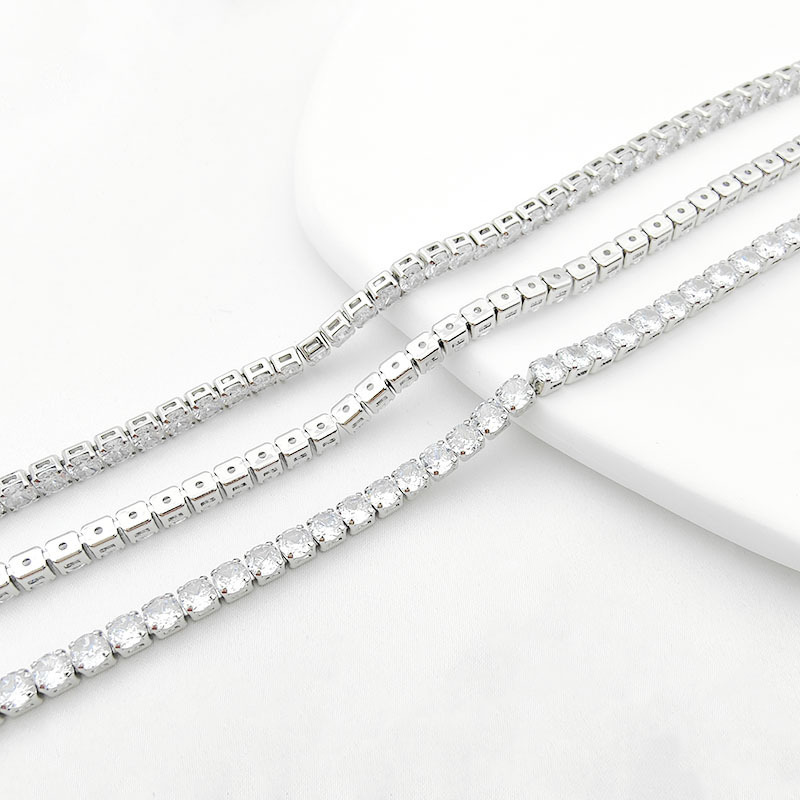 Austria Zircon Square Beads Strand