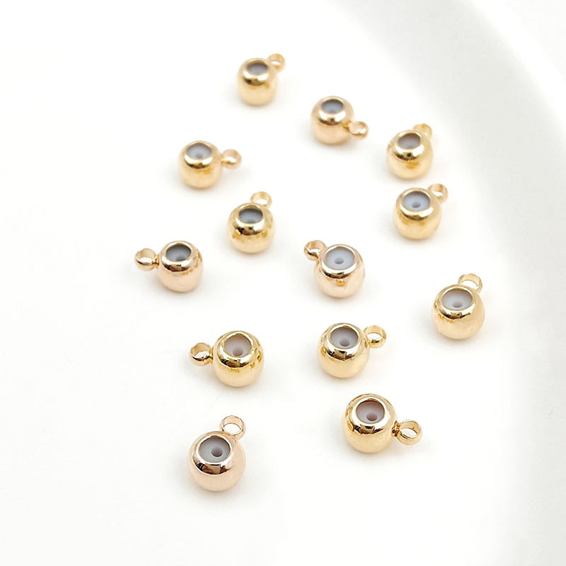 Stopper Beads with ring Silicone Slider Beads-likayjewel