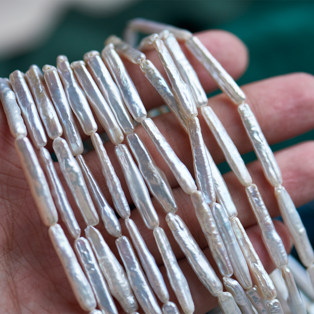 Baroque Bar-shaped Pearl Cross Hole