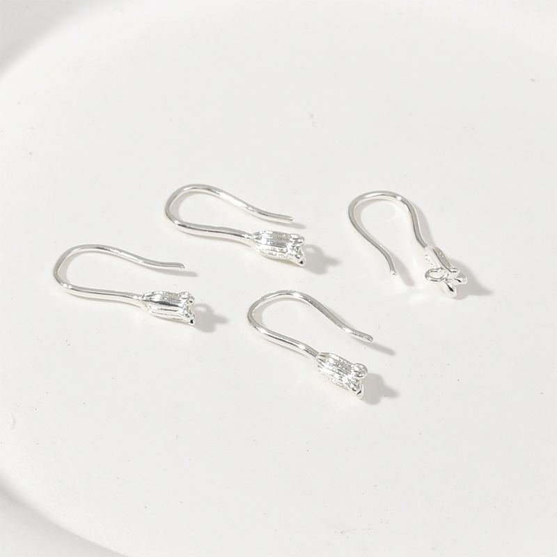 18.5*8mm Tulip Earrings Hooks with Hanging Ring for Earrings Making 1