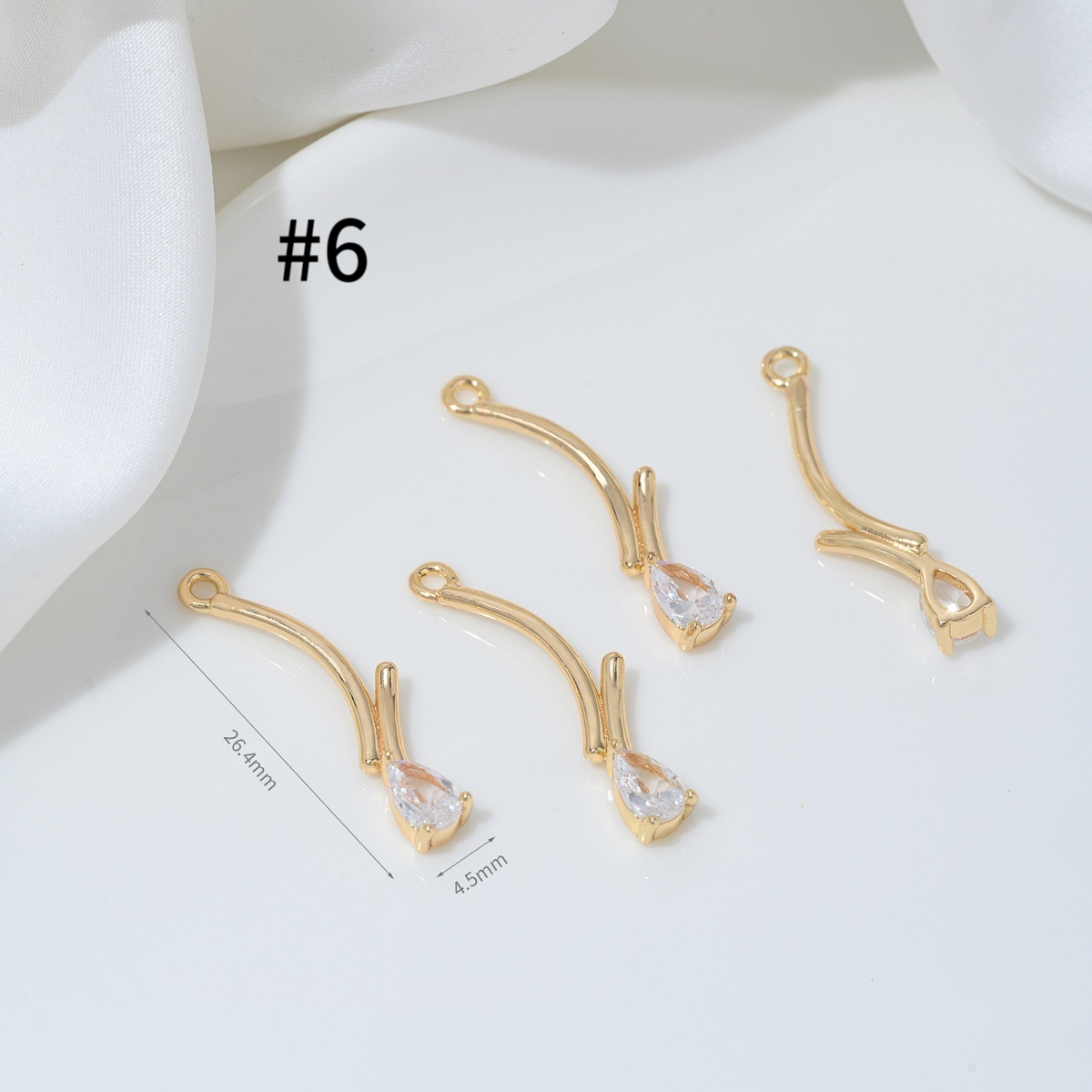 Cubic Zirconia Inlaid Gold Plated Spirit Snake Theme Pendant Jewelry C