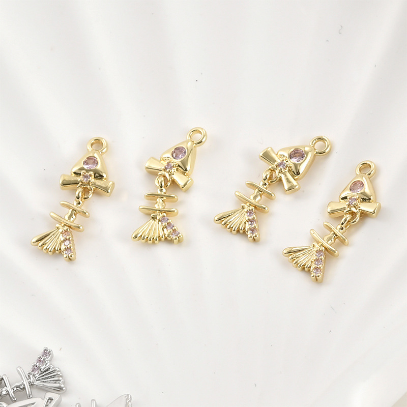 14k Gold Marine Organism Theme Charm Pendant-likayjewel
