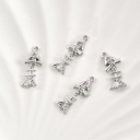 #33 Fishbone  20*7.7mm  platinum