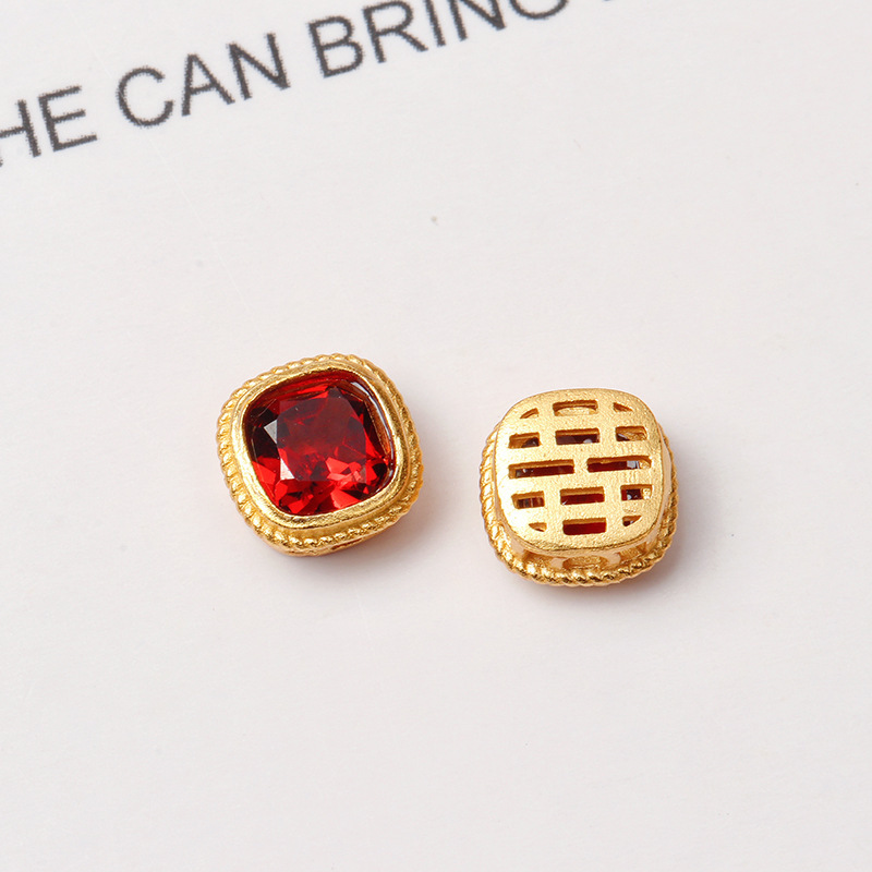 925 Silver Crustification Garnet Accessory