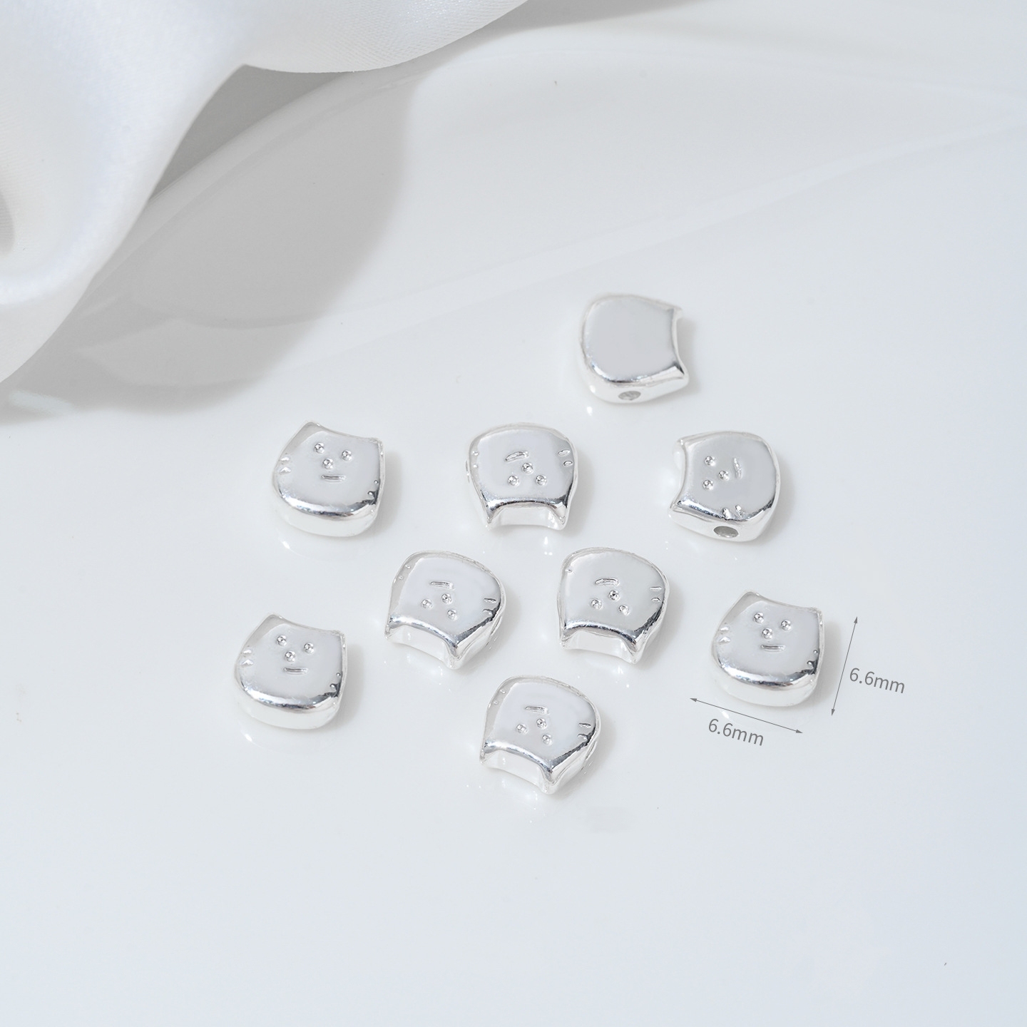 Gold Plated Cat and Fish Charms Spacer Bead Jewelry Pendant for DIY