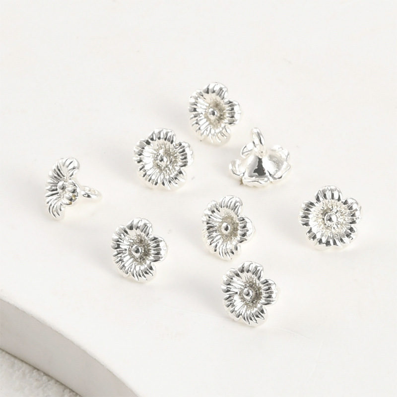 14k Gold Plated Flower Charm Jewelry Pendant Rose Charm