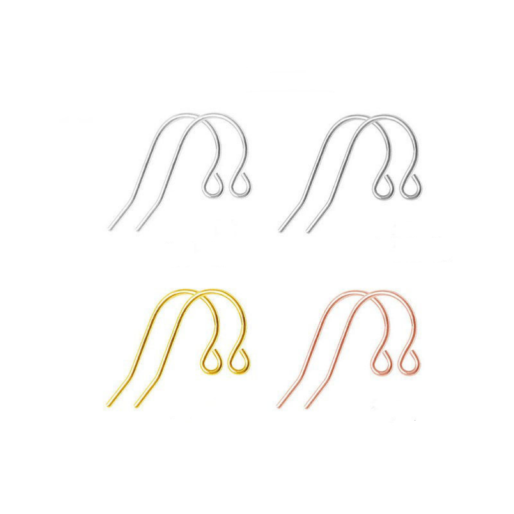 Hypoallergenic 925 Sterling Silver Earrings Hooks 1 Pair