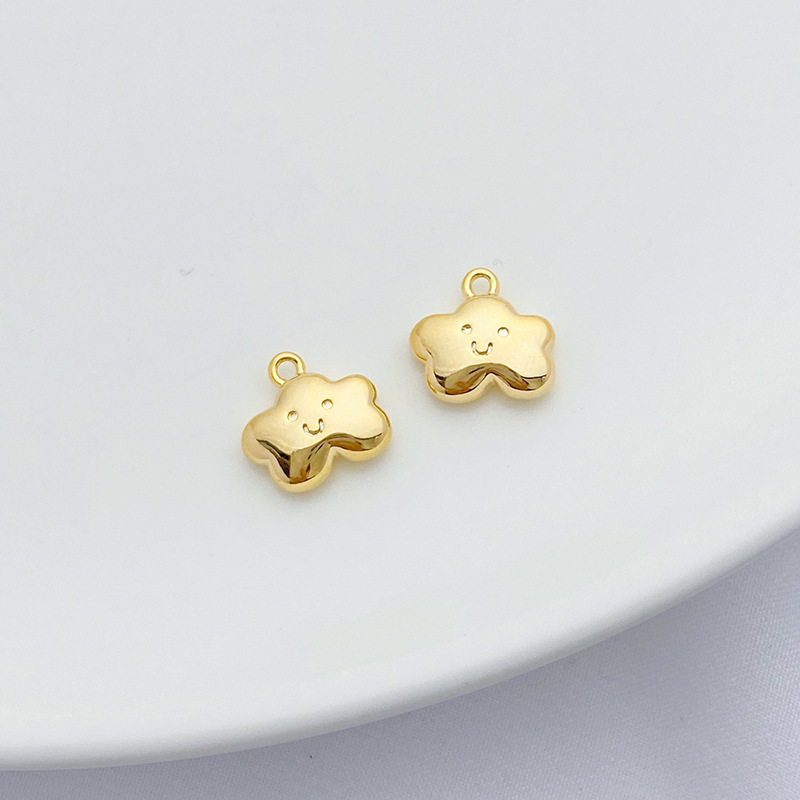 Cute Gold Plated Weather Theme Clouds Charms Jewelry Pendant for DIY