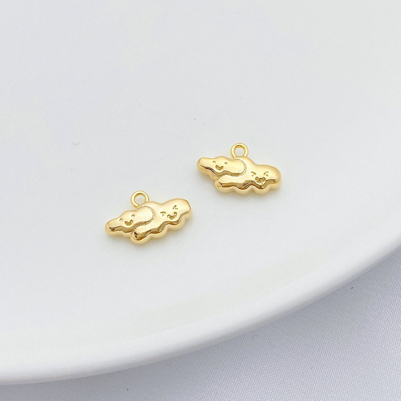 Cute Gold Plated Weather Theme Clouds Charms Jewelry Pendant for DIY