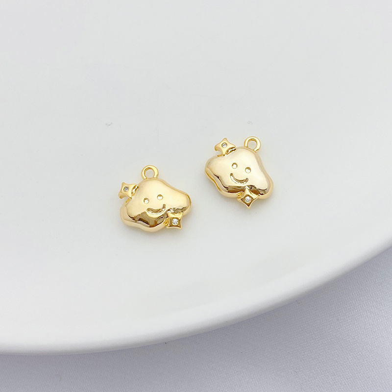Cute Gold Plated Weather Theme Clouds Charms Jewelry Pendant for DIY
