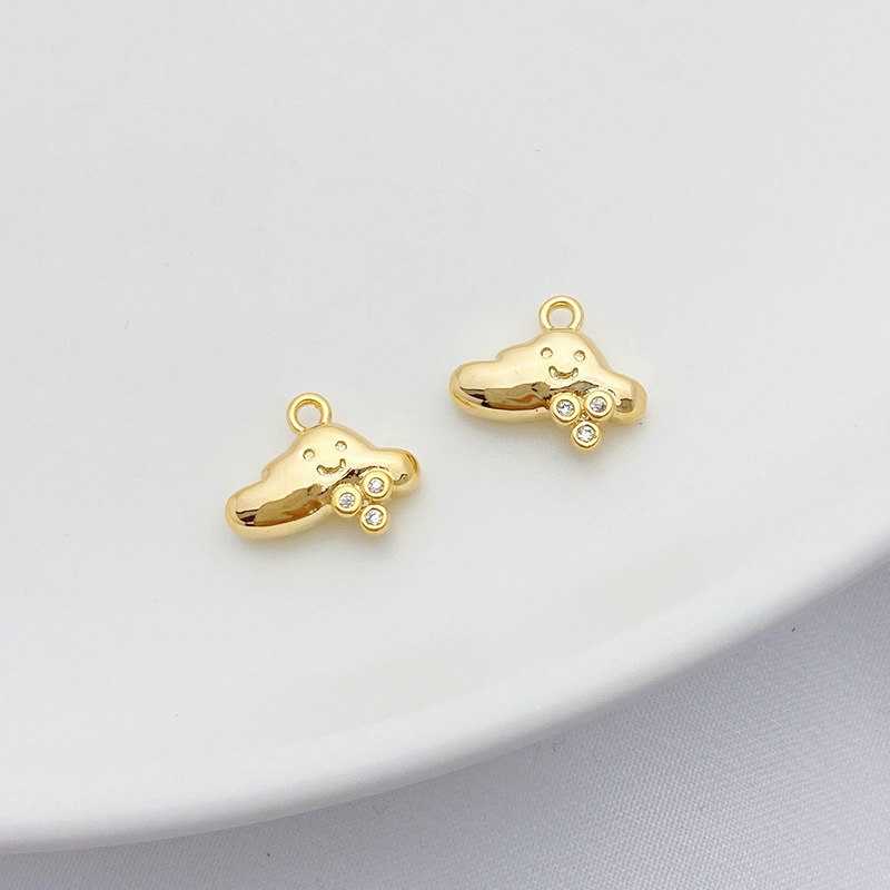 Cute Gold Plated Weather Theme Clouds Charms Jewelry Pendant for DIY
