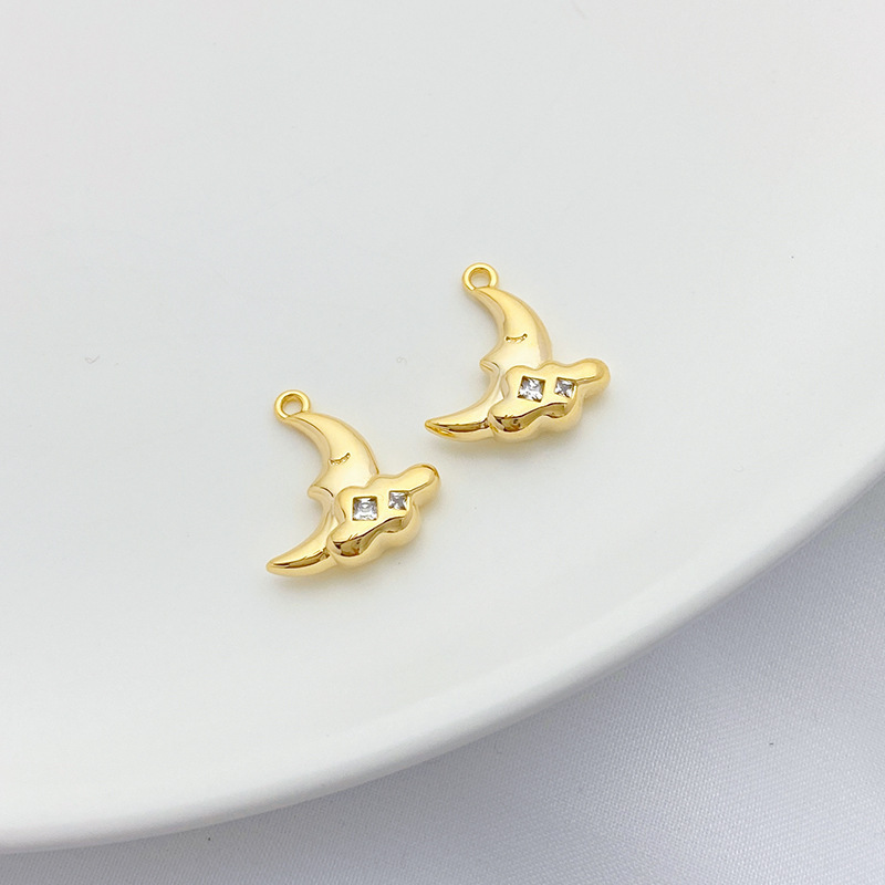 Cute Gold Plated Weather Theme Clouds Charms Jewelry Pendant for DIY Multiple Style