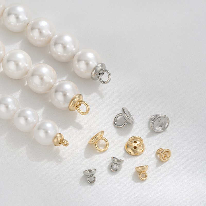 Bead Cap with Hanging Ring Beading End Accessory for Jewelry Making