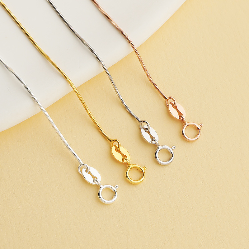 Detachable 925 Sterling Silver Snake Chain Bracelet Accessory