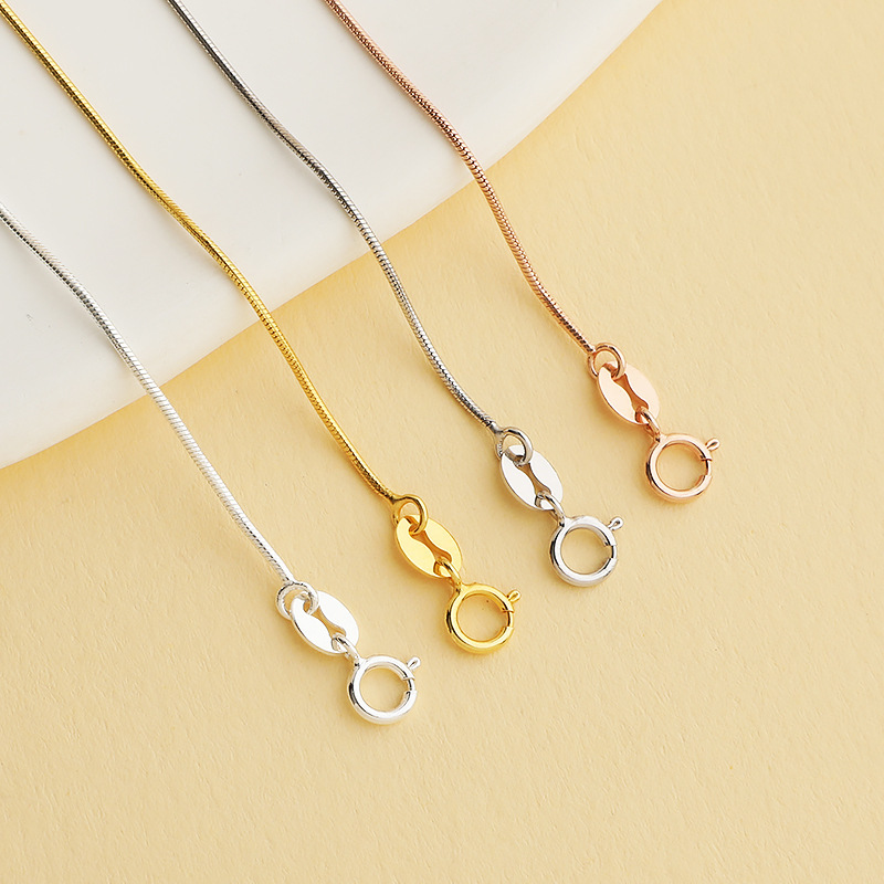 Detachable 925 Sterling Silver Snake Chain Bracelet Accessory