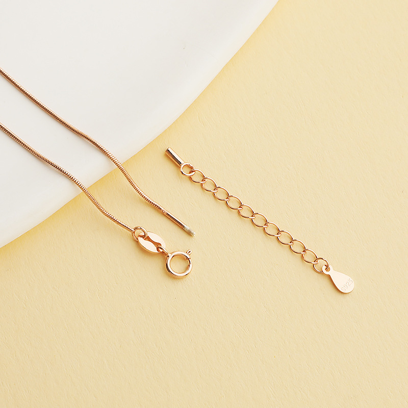 Detachable 925 Sterling Silver Snake Chain Bracelet Accessory