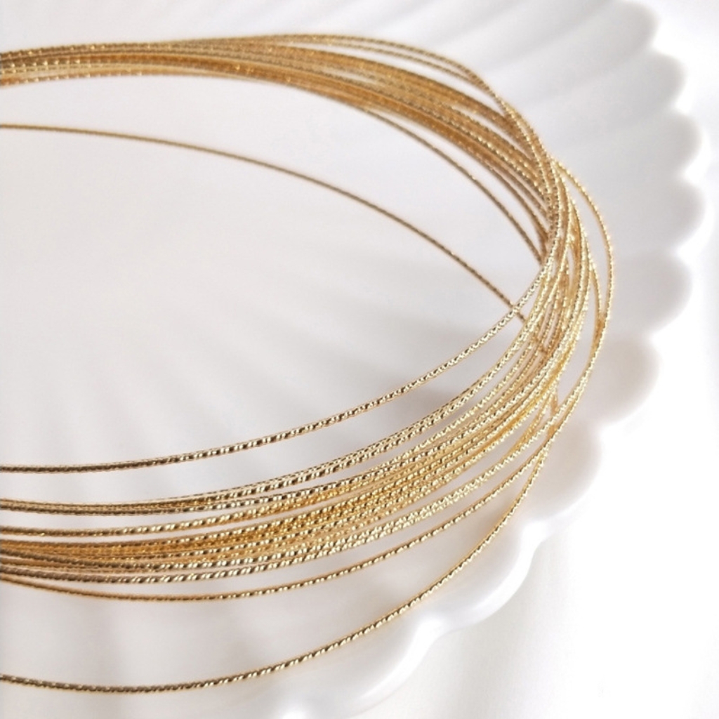14k Gold Plated Copper Preserving Twisted Wire Half Hard 1M