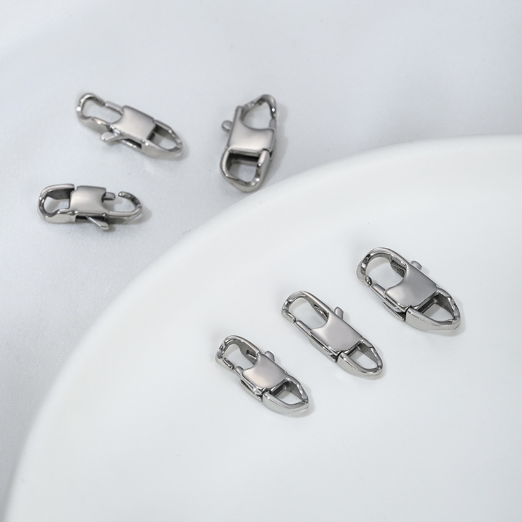 Stainless Titanium Steel Lobster Buckle for Jewelry DIY Multiple Size