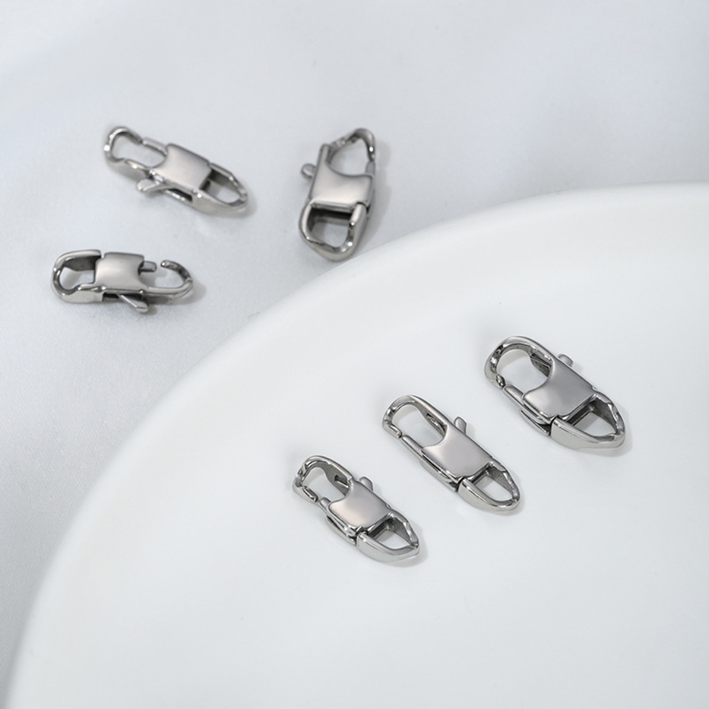Stainless Titanium Steel Lobster Buckle for Jewelry DIY Multiple Size