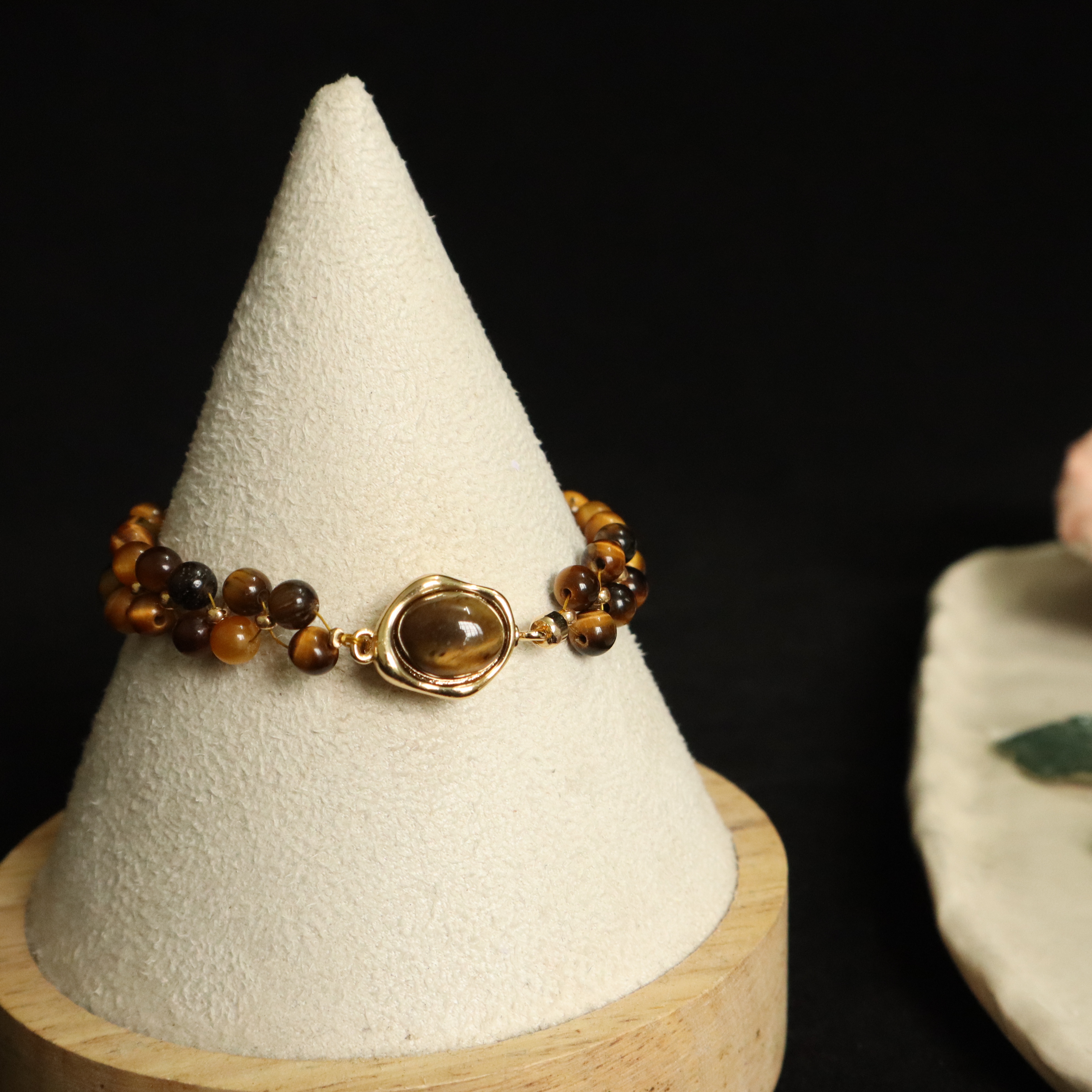 Tiger’s Eye Woven Dual-Line Bracelet