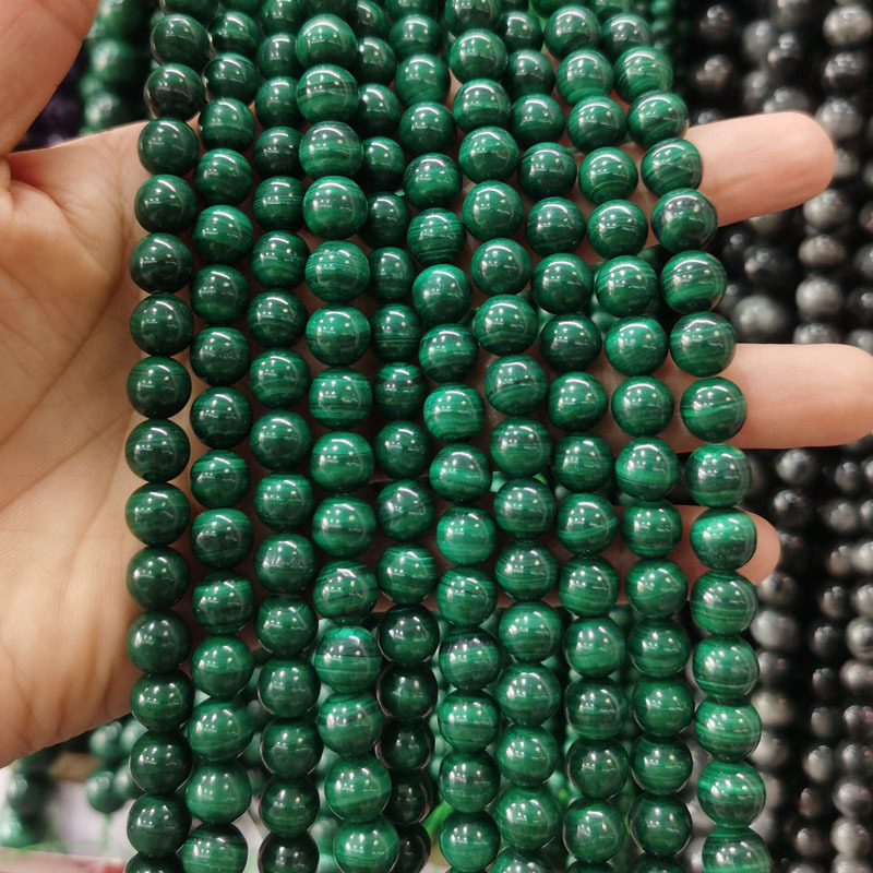 Natural Gemstone 4-12mm Round Beads Strand