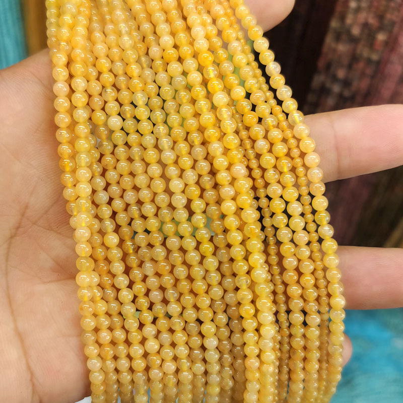 2mm 3mm Mini Natural Gemstone Round Beads Strand
