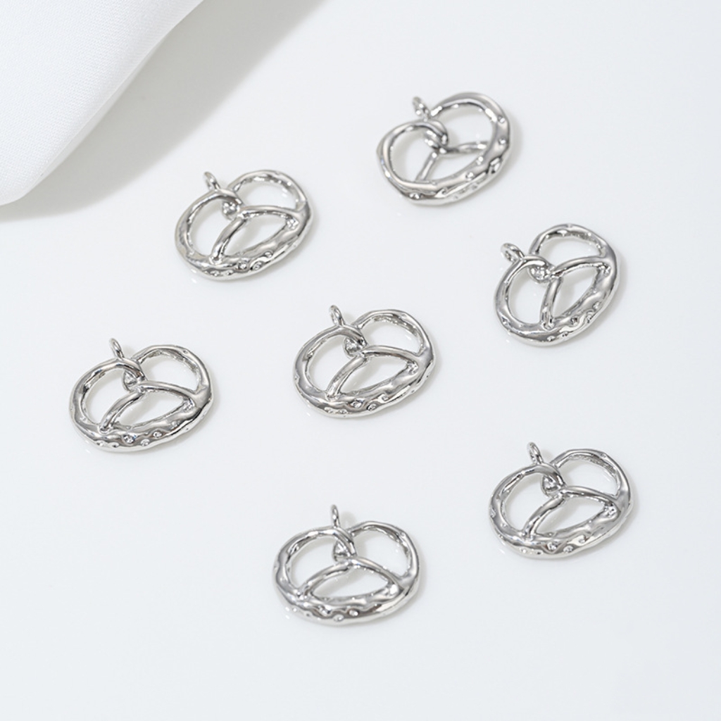 Gold Plated Cake Cookie Pendant Afternoon Tea Theme Charms for DIY