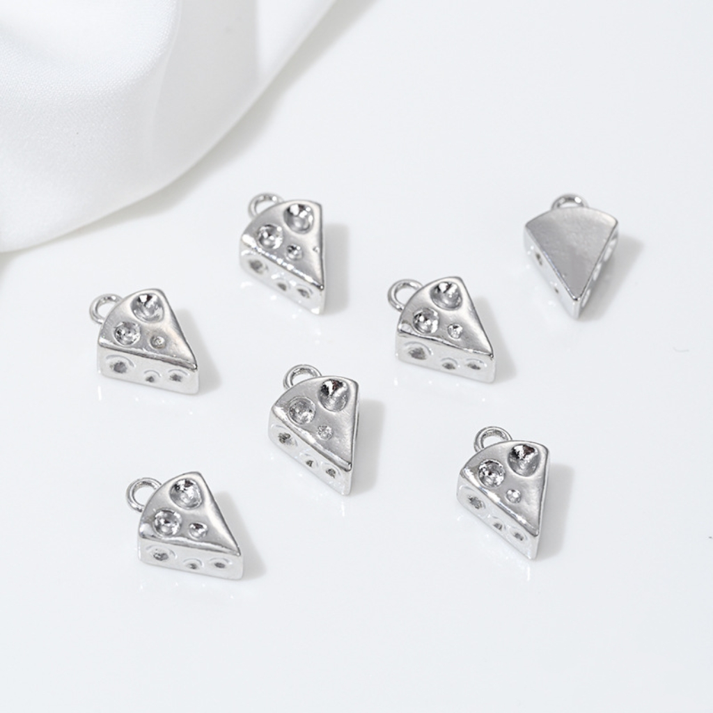 Gold Plated Cake Cookie Pendant Afternoon Tea Theme Charms for DIY