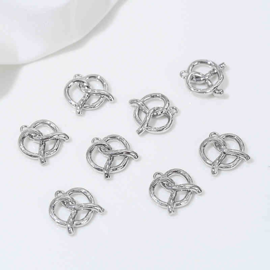 Gold Plated Cake Cookie Pendant Afternoon Tea Theme Charms for DIY