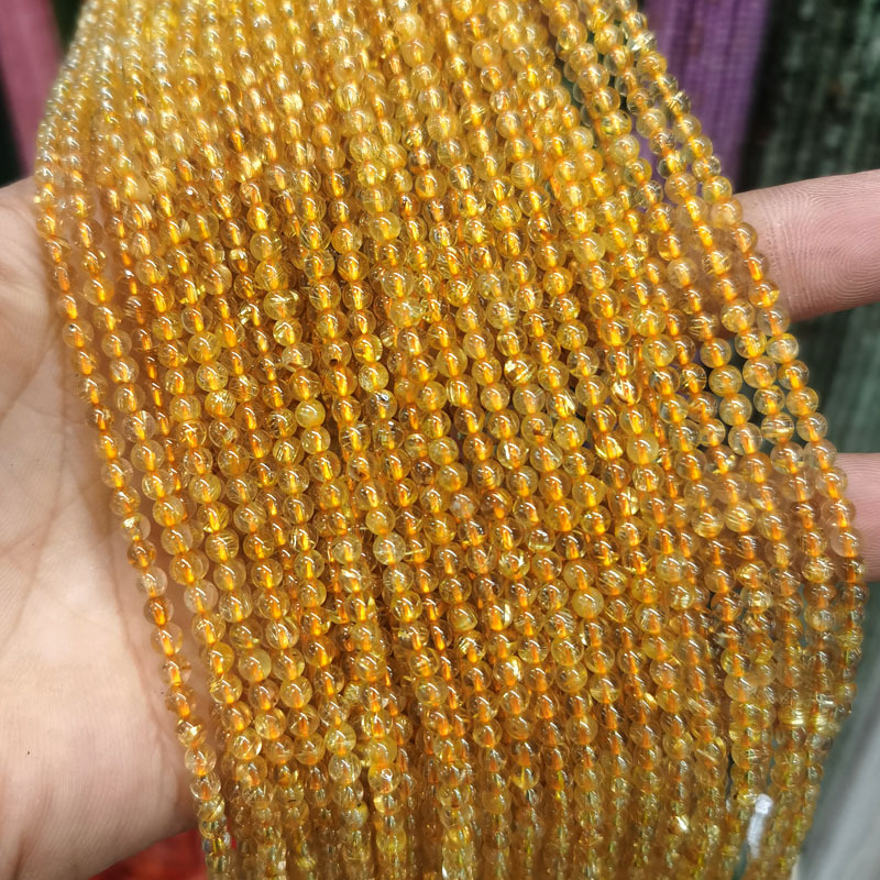 2mm 3mm Mini Natural Gemstone Round Beads Strand