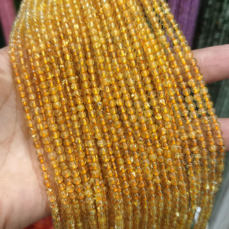 2mm 3mm Mini Natural Gemstone Round Beads Strand