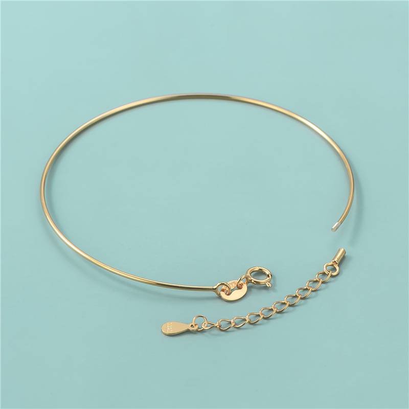 Screw Knob 925 Silver Bracelet Accessory with Extension Chain