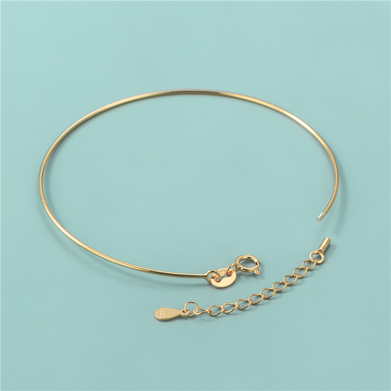 Screw Knob 925 Silver Bracelet Accessory with Extension Chain