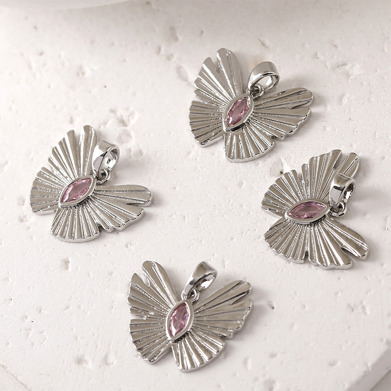 Gold Plated Brass Exquisite Butterfly Charm Pendant for Jewelry Making Multiple Style