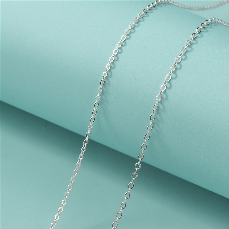 925 Sterling Silver O Shaped Chain 1.3mm/ 1.5mm *1m
