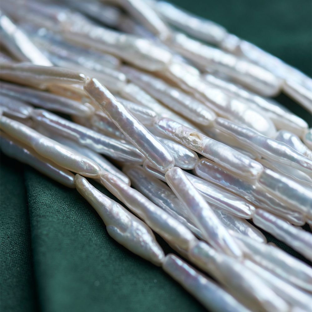 Baroque Bar-shaped Pearl Cross Hole